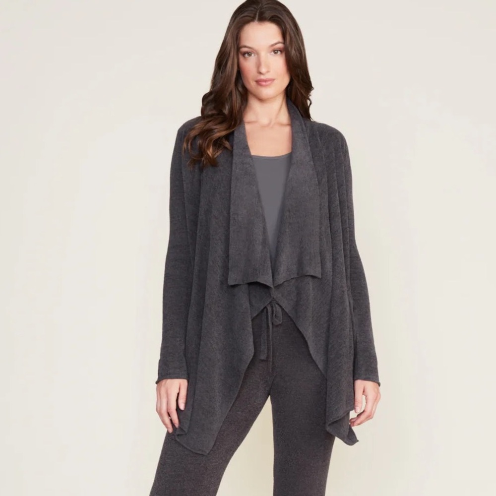 Barefoot Dreams | CozyChic Ultra Lite Hi‎ Lo Cardi on Carbon Size S/M